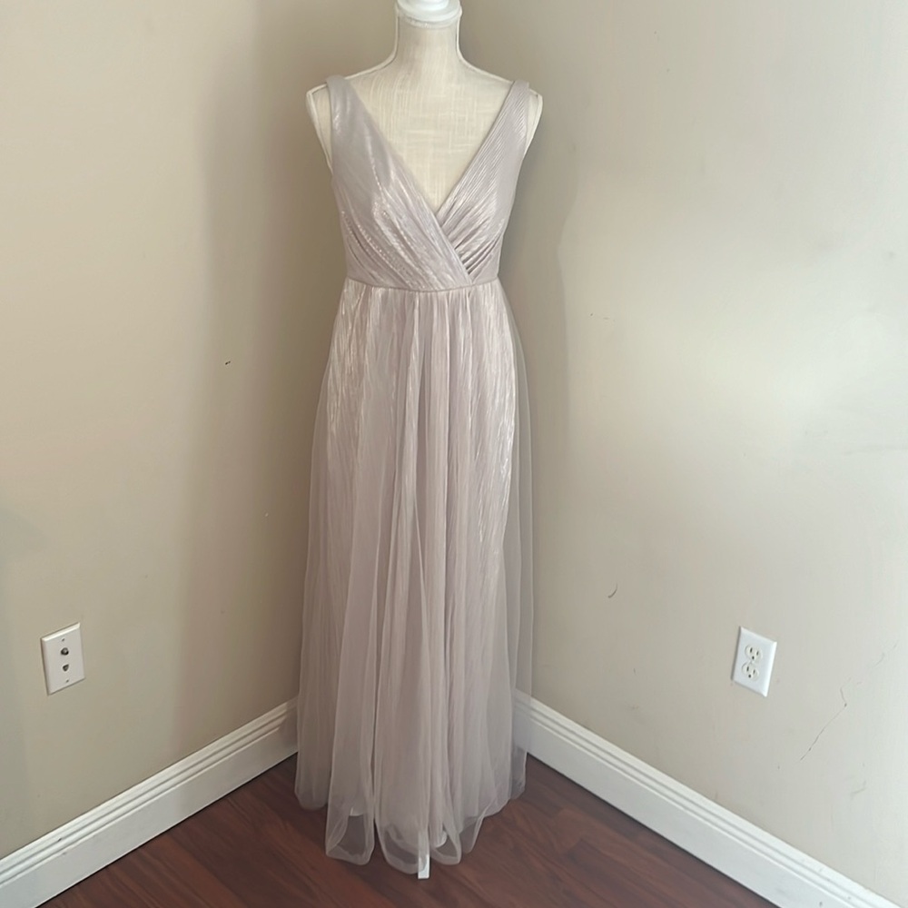White by Vera Wang Blush Bridesmaid Tulle Dress Size: 6